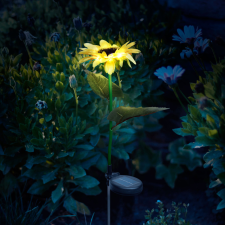 Garden Of Eden Leszúrható szolár napraforgó - 75 cm - 8 melegfehér LED kültéri világítás