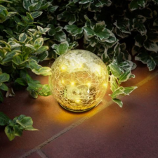 Garden Of Eden Leszúrható szolár üveggömb - 12 cm - 15 melegfehér LED kültéri világítás