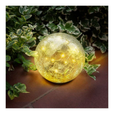 Garden Of Eden Leszúrható szolár üveggömb - 15 cm - 20 melegfehér LED kültéri világítás