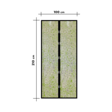 Garden Of Eden mágnessel záródó szúnyogháló függöny ajtóra 100x210cm, virágmintás (11398H) (11398H) szúnyogháló
