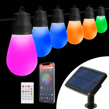 Garden Of Eden Napelemes Lámpafüzér - RGB LED - 30db - 13m kültéri világítás