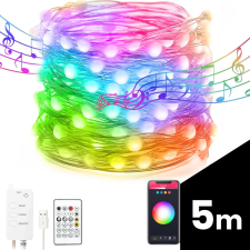Garden Of Eden Smart fényfüzér - USB - 33 RGB LED - 5 m - Bluetooth karácsonyfa izzósor