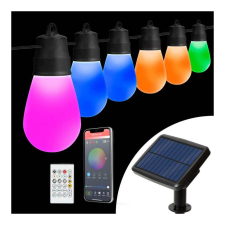 Garden Of Eden Smart szolár fényfüzér - 30 db RGBIC LED - 13 m - bluetooth kültéri világítás