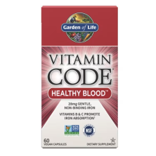 Garden of Life Életkert Vitaminkód Egészséges Vér, véregészség, 60 db növényi kapszula vitamin és táplálékkiegészítő