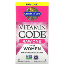 Garden of Life Vitamin Code, RAW One, Once Daily Multivitamin for Women, 75 db, Garden of Life vitamin és táplálékkiegészítő
