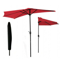 GardenLine Félköríves napernyő erkélyre / teraszra - 270 cm piros színben kerti bútor