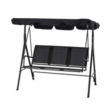 GardenLine Kerti hintaágy - Fekete - 170 x 110 x 153 cm hintaágy