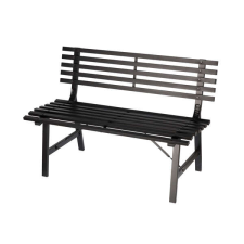 GardenLine Kerti pad - 110 x 55 x 76 cm - Fekete kerti bútor