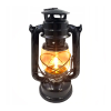 GardenLine Lampa Naftowa Ogrodowa Wisząca Latarnia RETRO Czarna 24 cm z Knotem