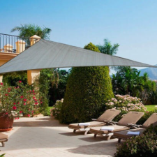  GardenLine napvitorla - szürke - 3 x 3 x 3 m kerti bútor