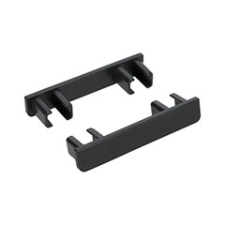 Gardinia 2 soros végzáró Como alumínium függönysínhez, 2 db, antracit karnis, függönyrúd