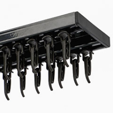 Gardinia Como - Alumínium függönysín szett (antracit) - 2 sor - 210 cm karnis, függönyrúd