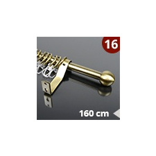 Gardinia Fém karnis szett (16 mm rúd) Kugel - antik réz - 160 cm karnis, függönyrúd