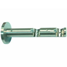 Gardinia Memphis dupla kombinált tartó nyitott rozsdamentes acél hatású 7,5 cm x karnis, függönyrúd