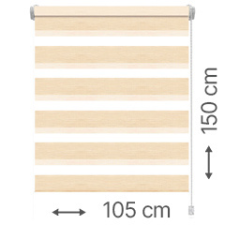 Gardinia Mini zebra roló - sávroló oldalfeszítéssel (Z721 bézs) ablakra: 105x150 cm lakástextília