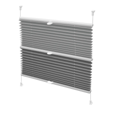  GARDINIA Pliszé Két Vászonnal - Éjjel-Nappal Thermo Szürke 68,0x215 lakástextília