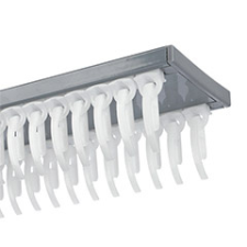 Gardinia Slim-Line alumínium függönysín szett (szürke) - 2 sor - 210 cm karnis, függönyrúd