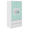  Gardróbszekrény B9  2 ajtós - 2  fiókos barátok