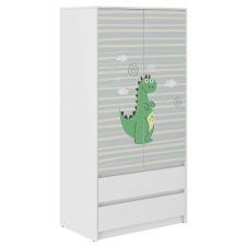  Gardróbszekrény B9 gyermek, 2 ajtós, 2 fiókos - dinó bútor