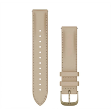Garmin 18 mm világos homok bőr krém arany csat (Quick Release) okosóra kellék