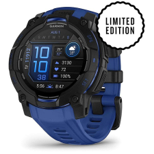 Garmin Instinct 3 45mm AMOLED Black/Bolt Blue band okosóra