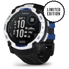 Garmin Instinct 3 50mm Solar Whitestone/Bolt Blue band okosóra