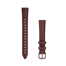 Garmin Lily óraszíj 14 mm bőr eperfa sötét bronz csat okosóra kellék