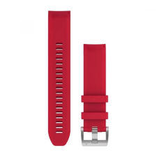 Garmin Marq óraszíj 22mm plazma vörös szilikon ezüst csat (QuickFit) okosóra kellék