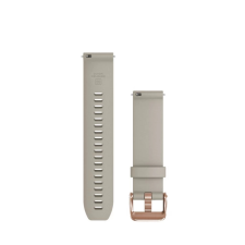 Garmin Óraszíj 20 mm világos homokkő szilikon rózsaarany csat (Quick Release) okosóra kellék