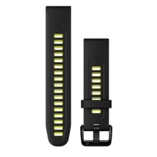Garmin QuickFit óraszíj szilikon 20mm fekete/lime (010-13279-03) okosóra kellék