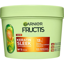 Garnier Fructis Keratin Sleek száraz és göndör hajra, hajpakolás, 370 ml hajápoló szer