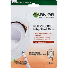 Garnier Nutri Bomb + Glow Milky szöveti maszk 32 g arcpakolás, arcmaszk