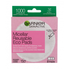Garnier SkinActive Micellar Reusable Eco Pads sminklemosó kendők 3 db nőknek sminklemosó