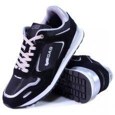 GAS cipő BLACK/SILVER