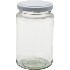 Gastro 6 darabos 370 ml-es befőttesüveg készlet, fehér fedéllel papírárú, csomagoló és tárolóeszköz