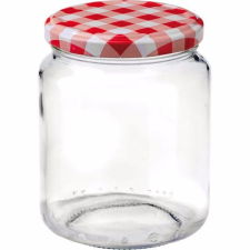 Gastro Befőttes üveg 390 ml, kockás csavarós tető, lekvárra, Gastro konyhai eszköz