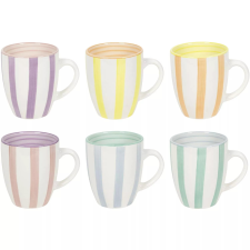 Gastro Kávésbögre, porcelán, pasztell csíkokkal, tartalom: 0,34 liter bögrék, csészék
