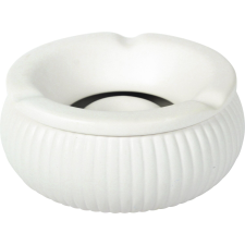 Gastro Porcelán hamutartó, 3 vágásos, hornyokkal, ø: 150 mm, fehér konyhai eszköz