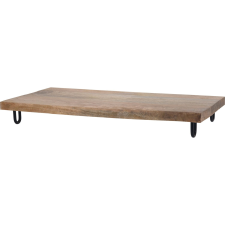 Gastro Tálalódeszka lábakon, mangófa, magasság: 60 mm, hossz: 490 mm, szélesség: 250 mm konyhai eszköz