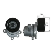 Gates Szíjfeszítő, hosszbordás szíj T39155 autóalkatrész