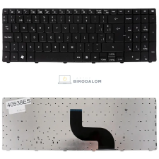 Gateway NE56, NE56R, NE56R10u, NE56R11u gyári billentyűzet (ES kiosztás, fekete) laptop alkatrész