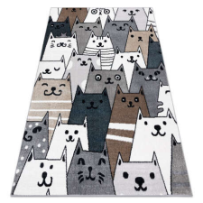 Gatti Szőnyeg FUN Gatti gyerekeknek, macskák, állatok színes 140x190 cm lakástextília