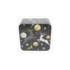 GAW.3433/310 Konyhai fémdoboz 150x150x75mm, Deer Black Gold papírárú, csomagoló és tárolóeszköz