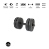  GazoFitness kézi súlyzó 1×11,5kg (össz: 11,5kg) menetes súlyzórúddal