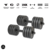 GazoFitness kézi súlyzó 2x 11,5 kg (össz: 23kg) menetes súlyzórúddal kézisúlyzó