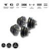 GazoFitness - Magyar súlyzó GazoFitness® Kézi Súlyzó 2 x 18 Kg( Össz:36 Kg.