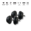 GazoFitness - Magyar súlyzó GazoFitness® Kézi Súlyzó 2x16Kg(32Kg)
