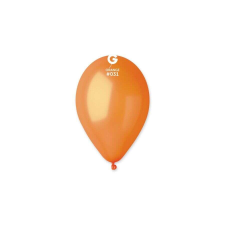 GE.MA.R srl - Italy 30 cm-es metál narancssárga gumi léggömb - 100 db / csomag party kellék