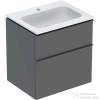 Geberit iCON 60 cm-es mosdó és alsószekrény kombináció 2 fiókkal,matt láva 502.335.JK.1