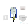 Geberit Kombifix falra szerelhető WC szett, Ideal Standard Tesi Wc soft close ülőkével, Sigma 50 alpesi fehér/króm nyomólappal 110302005NE8